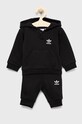 adidas Originals dres dziecięcy dzianina czarny HK7454