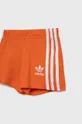 помаранчевий Дитячий бавовняний комплект adidas Originals