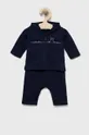 σκούρο μπλε Παιδική βαμβακερή αθλητική φόρμα United Colors of Benetton Παιδικά