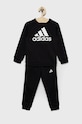 Detská tepláková súprava adidas pletenina čierna HG4464