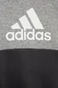 Otroška trenirka adidas  Glavni material: 70% Bombaž, 30% Recikliran poliester Podloga kapuce: 65% Recikliran poliester, 35% Bombaž Patent: 95% Bombaž, 5% Spandex