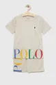 bež Otroška pižama Polo Ralph Lauren Otroški