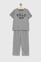 γκρί Παιδική πιτζάμα Polo Ralph Lauren Παιδικά