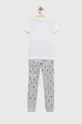Детская хлопковая пижама Polo Ralph Lauren серый