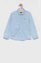 Tommy Hilfiger koszula dziecięca z elastanem niebieski KB0KB07507.9BYY
