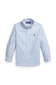 Παιδικό βαμβακερό πουκάμισο Polo Ralph Lauren casual μπλε 321819240001