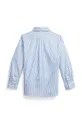 Detská bavlnená košeľa Polo Ralph Lauren modrá
