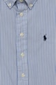 Хлопчик Дитяча бавовняна сорочка Polo Ralph Lauren 323819240001 блакитний