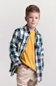 viacfarebná Detská bavlnená košeľa Coccodrillo Chlapčenský