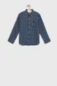 σκούρο μπλε Παιδικό βαμβακερό πουκάμισο Abercrombie & Fitch Για αγόρια