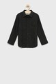Abercrombie & Fitch camasa de bumbac pentru copii lung verde KI225.2545