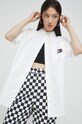 Bavlnená košeľa Tommy Jeans biela DW0DW13804.9BYY
