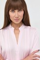 BOSS koszula jedwabna różowy 50472082
