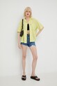 Levi's koszula lniana A3355.0009 zielony AW22