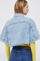 Odzież Sisley koszula jeansowa 5XAVLQ03D.901 niebieski