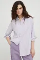 μωβ Βαμβακερό πουκάμισο Wrangler Γυναικεία