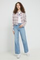 Ρούχα Πουκάμισο Hollister Co. KI340.2143.328 ροζ