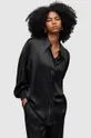 μαύρο Μεταξωτό πουκάμισο AllSaints Γυναικεία