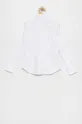 Детская хлопковая рубашка Polo Ralph Lauren белый