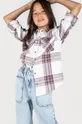 viacfarebná Detská bavlnená košeľa Coccodrillo Dievčenský
