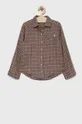καφέ Παιδικό πουκάμισο Abercrombie & Fitch Για κορίτσια