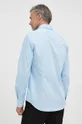 modra Bombažna srajca Tommy Hilfiger