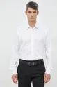 biały Karl Lagerfeld koszula bawełniana Męski