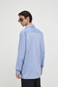 Drykorn camicia in cotone blu 47299.124097