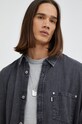 Levi's koszula jeansowa bawełna szary A3404.0004