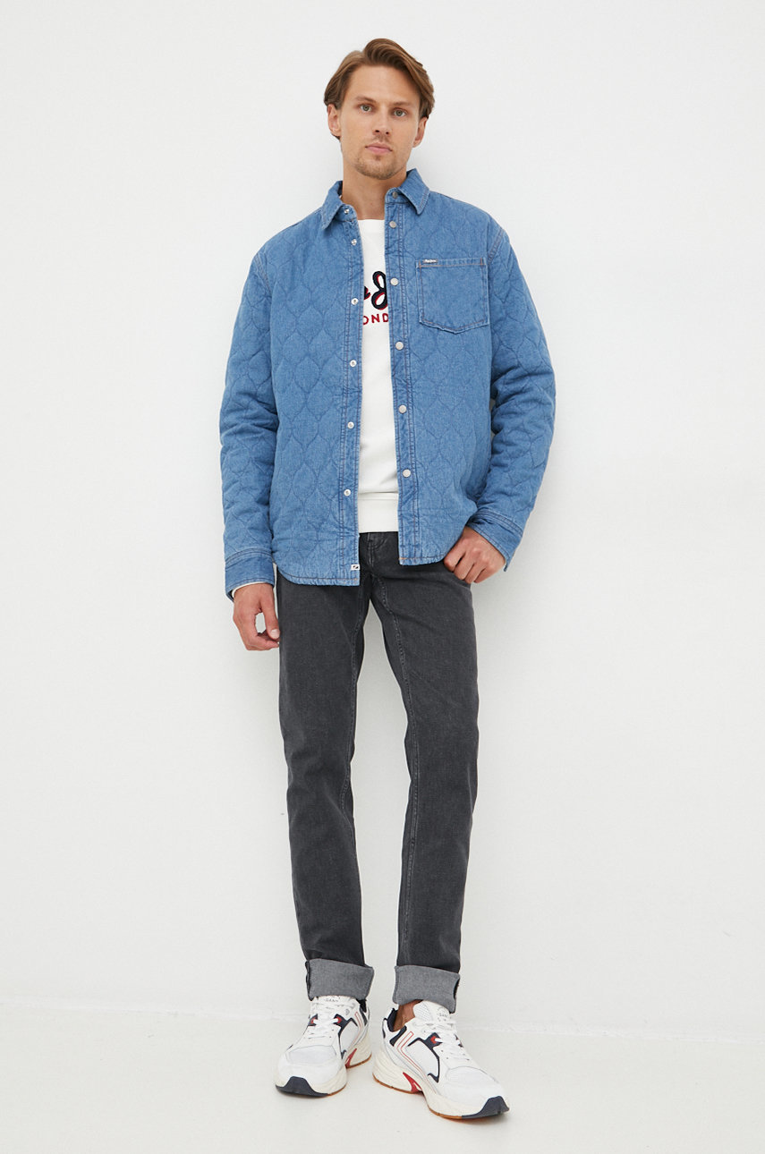 Pepe Jeans geaca albastru