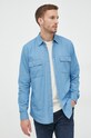 Džínová košile BOSS modrá 50479056