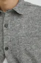Vlnená košeľa Bruuns Bazaar Wool Reeves sivá