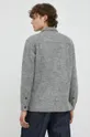 sivá Vlnená košeľa Bruuns Bazaar Wool Reeves