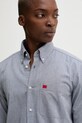 HUGO koszula bawełniana niebieski 50479302
