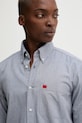 HUGO koszula bawełniana niebieski 50479302