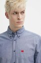 Бавовняна сорочка HUGO блакитний 50479302