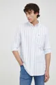 λευκό Βαμβακερό πουκάμισο Wrangler