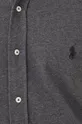 Bombažna srajca Polo Ralph Lauren siva