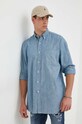 Bavlnená košeľa Polo Ralph Lauren modrá 710741705001