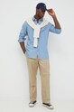 Odzież Polo Ralph Lauren koszula bawełniana 712858931001 niebieski