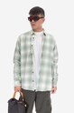 Carhartt WIP cotton shirt Deaver Shirt cotton green I030625