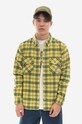 Billionaire Boys Club wool blend shirt Check all-over print yellow B22317