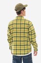 Clothing Billionaire Boys Club wool blend shirt Check B22317 yellow
