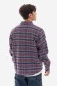 Clothing Billionaire Boys Club wool blend shirt Check B22317 violet