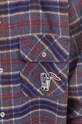 Billionaire Boys Club wool blend shirt Check violet B22317