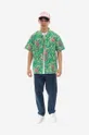 Košile Billionaire Boys Club Jungle Camo Camp Collar Shirt B22319 GREEN zelená