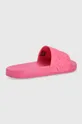 Παντόφλες Tommy Jeans Woven Poolslide ροζ