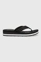 μαύρο Σαγιονάρες Tommy Hilfiger Mid Siganture Beach Sandal Wmn Γυναικεία