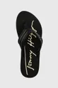 fekete Tommy Hilfiger flip-flop Gold Signature Beach Sandal Wmn