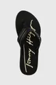 μαύρο Σαγιονάρες Tommy Hilfiger Gold Signature Beach Sandal Wmn